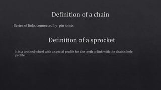 Design of chain drive | PPTX