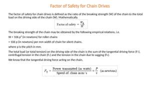 Design of Chain Drives in context of Machine Design | PPTX