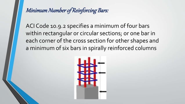 Design of column according ACI codes | PPTX