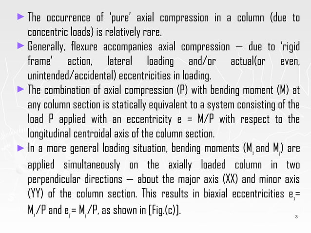 Design of columns uniaxial load as per IS 456-2000 | PPT