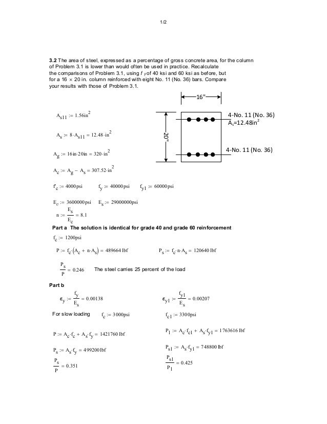 Design Of Concrete Structures 15th Edition Solutions Manual Darwin Do