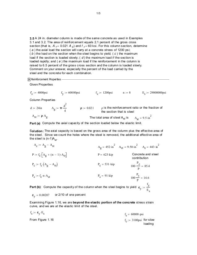Design Of Concrete Structures 15th Edition Solutions Manual Darwin Do
