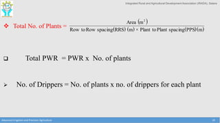 Design of drip irrigation system | PPTX