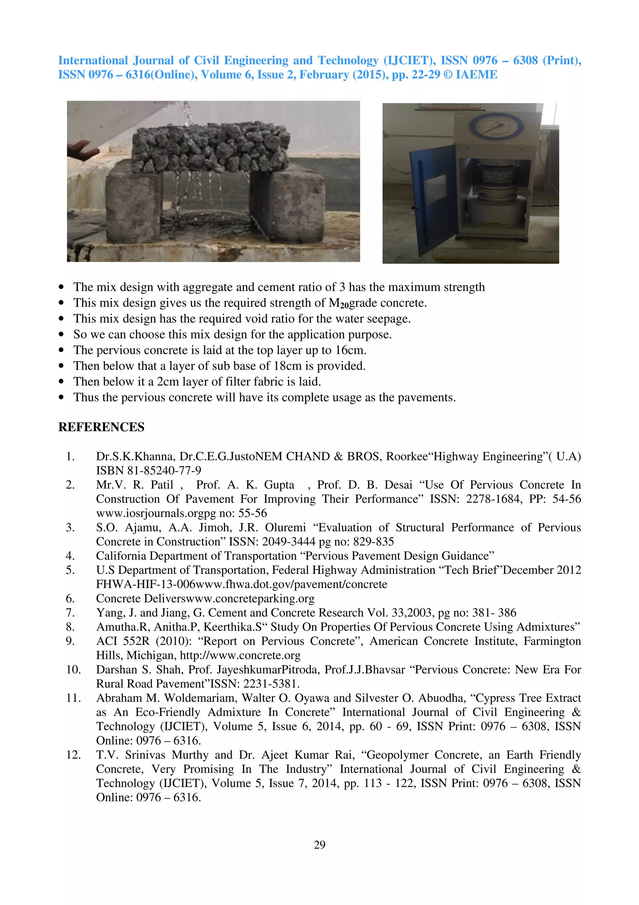 DESIGN OF ECO FRIENDLY PERVIOUS CONCRETE | PDF