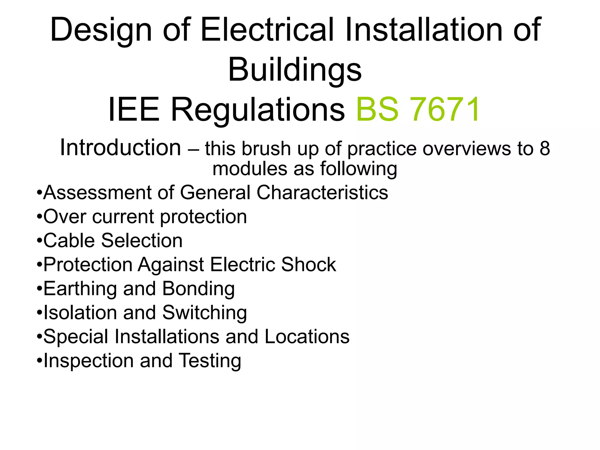 Design of Electrical Installation of Buildings.ppt