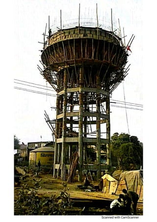 Design of elevated water tank. تصميم خزانات المياه العالية