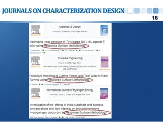 JOURNALSONCHARACTERIZATIONDESIGN
16
 