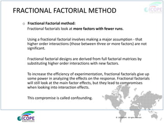 Design of experiments | PPTX