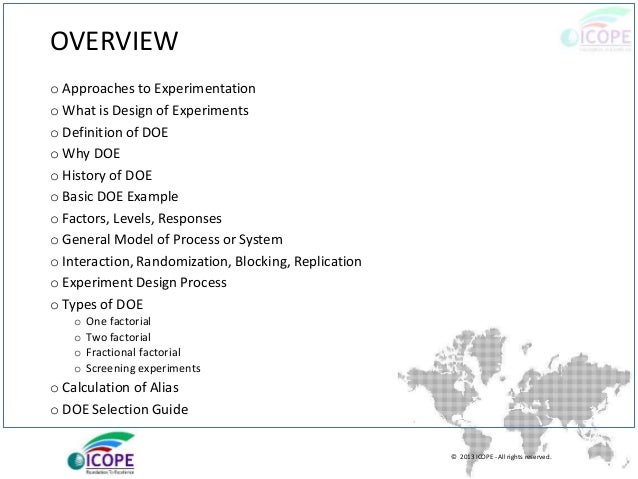 Design Of Experiments