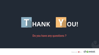 Made with by
THANK YOU !
Do you have any questions ?
 