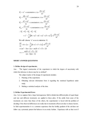 Design of experiments( | DOC | Physics | Science
