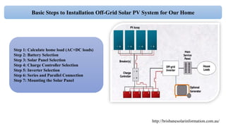 Design off grid solar PV system | PPTX
