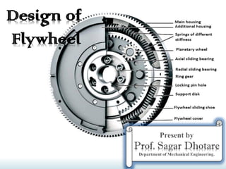 Design of
Flywheel
 