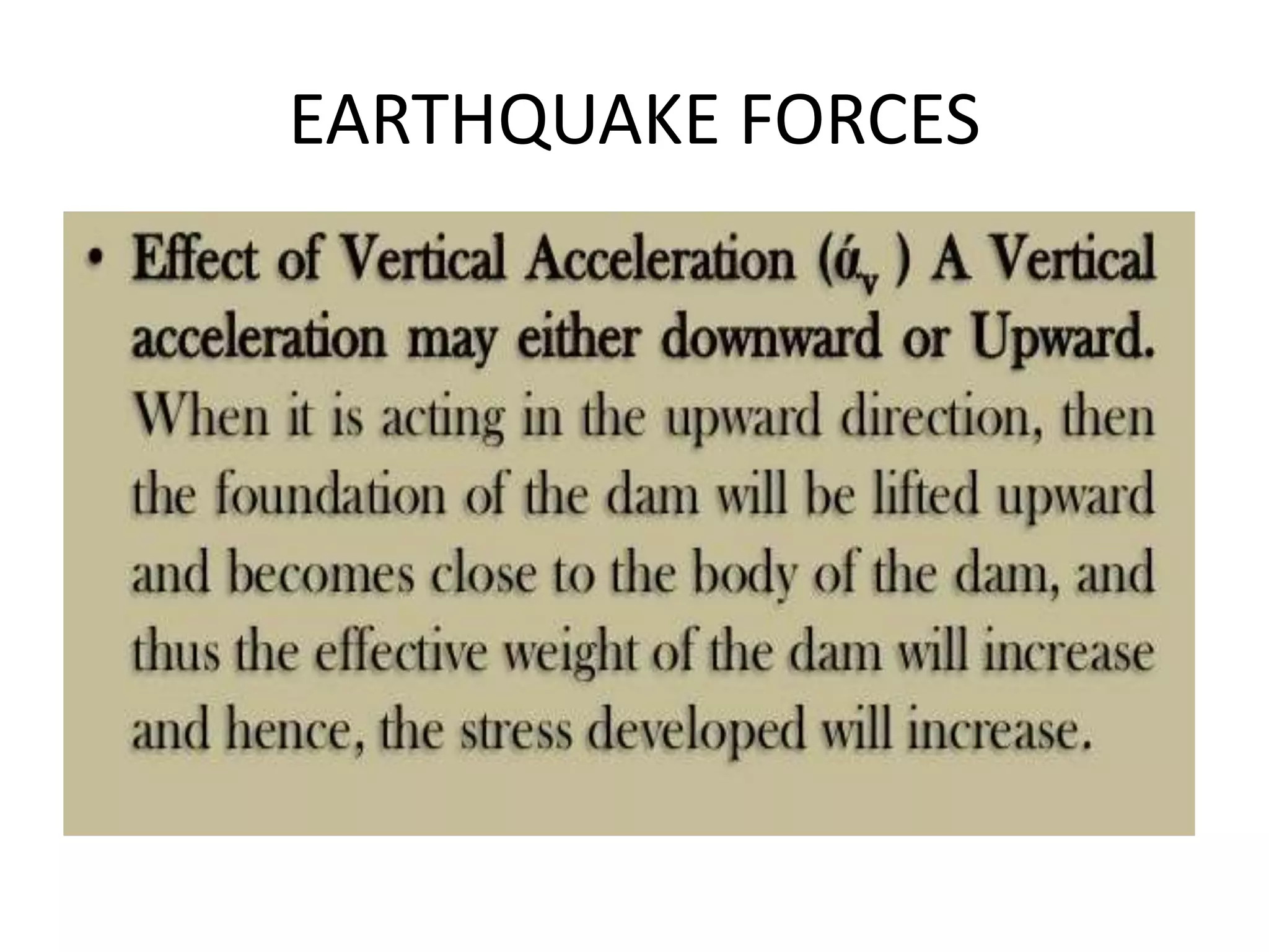 EARTHQUAKE FORCES
 