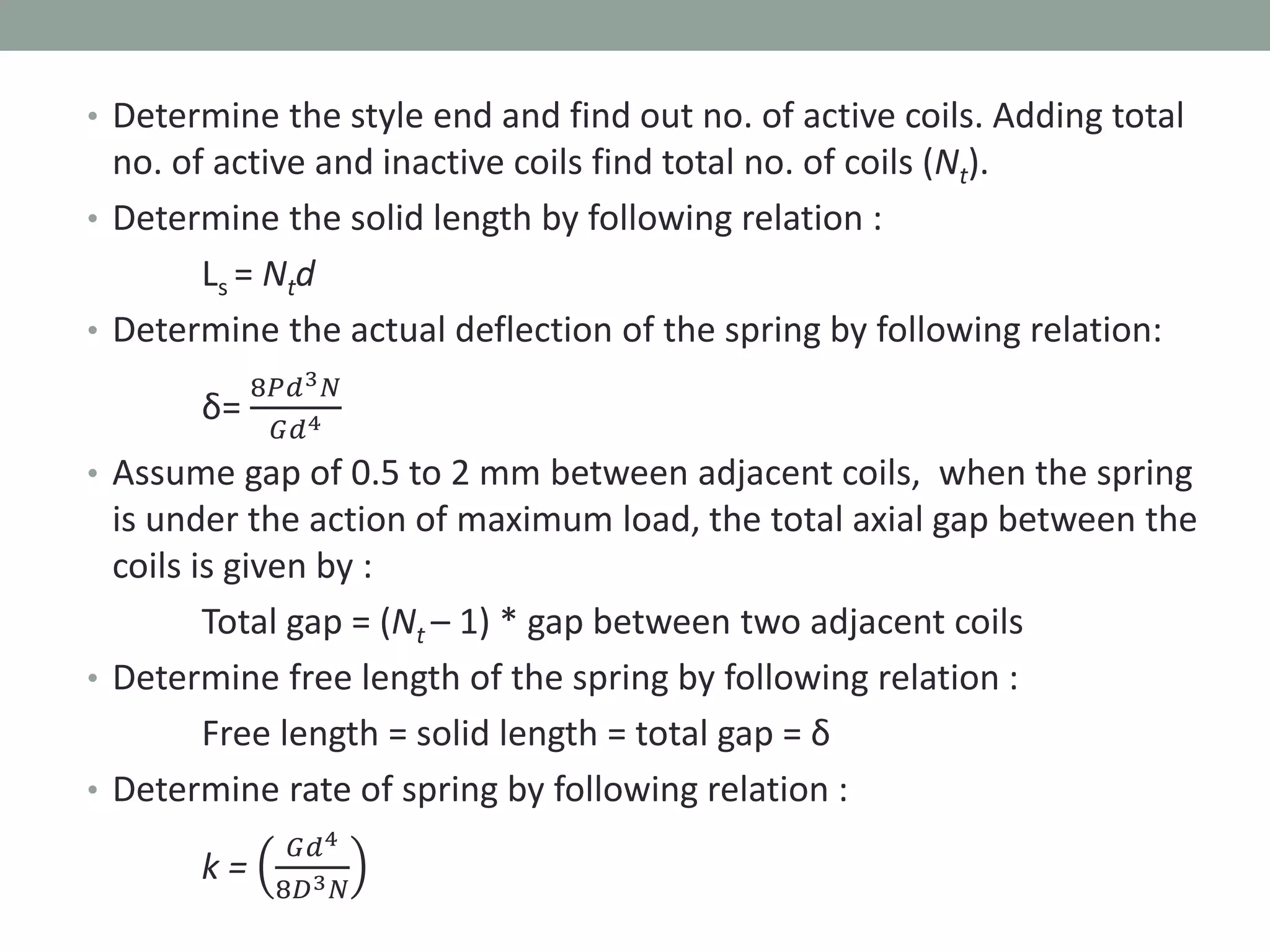Design of helical spring | PPTX