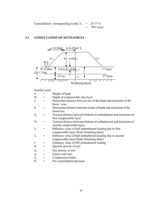 Design of high embankment official report | PDF