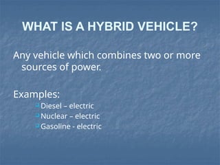Design and Future of Hybrid EV Vehicles An Insight | PPTX
