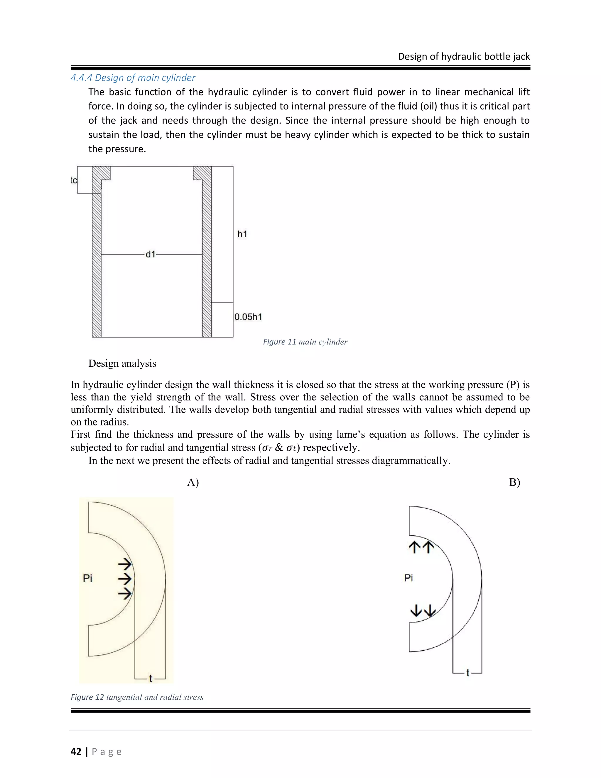 Design of hydraulic bottle jack | PDF