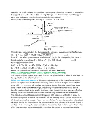 Design of hydraulic structures ce 413 | PDF