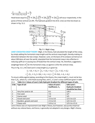 Design of hydraulic structures ce 413 | PDF
