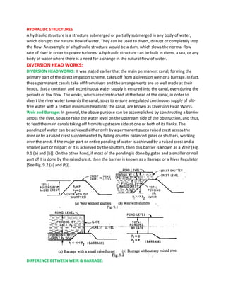 Design of hydraulic structures ce 413 | PDF