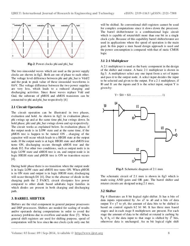 Design of low power barrel shifter and rotator using two phase clocke…