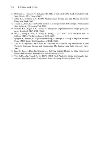 Design of Low Power High Speed 4-Bit TIQ Based CMOS Flash ADC | PDF