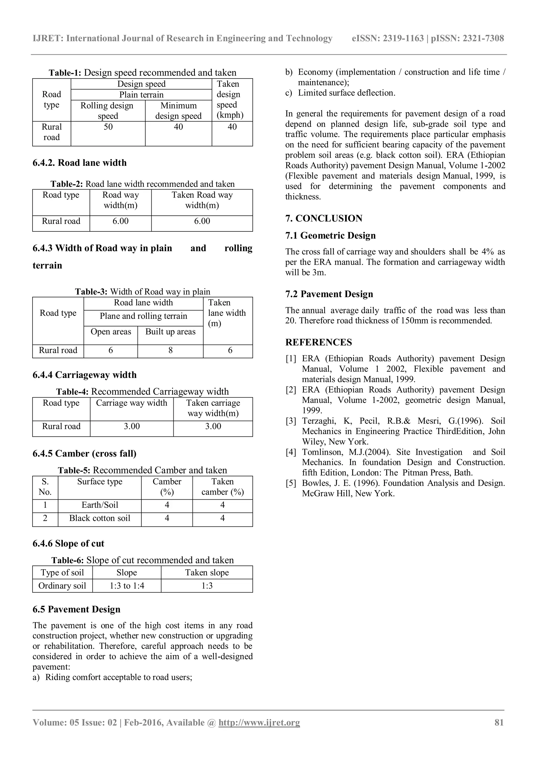 Design of low volume road in dallo manna, ethiopia | PDF