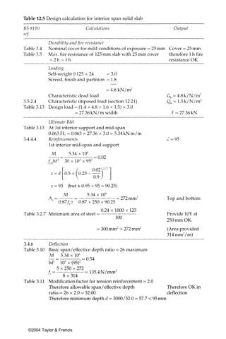 Table 12.5 Design calculation for interior span solid slab




  ©2004 Taylor & Francis
 