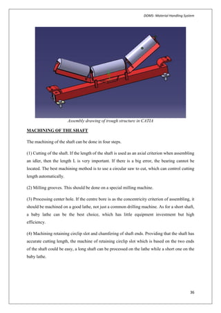 Design of material handling system belt conveyor system for crushed ...