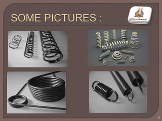 Design of mechanical spring | PPTX