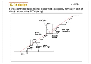 Mining Ramp Design of openpit mining | PDF