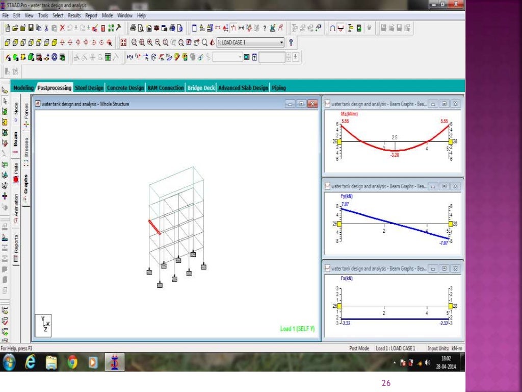 Design of overhead RCC rectangular water tank