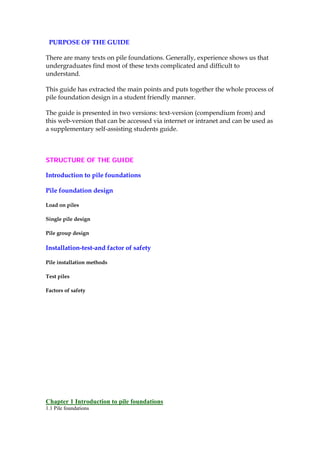 Pile Foundation Guide.pdf Design of pile foundation | PDF