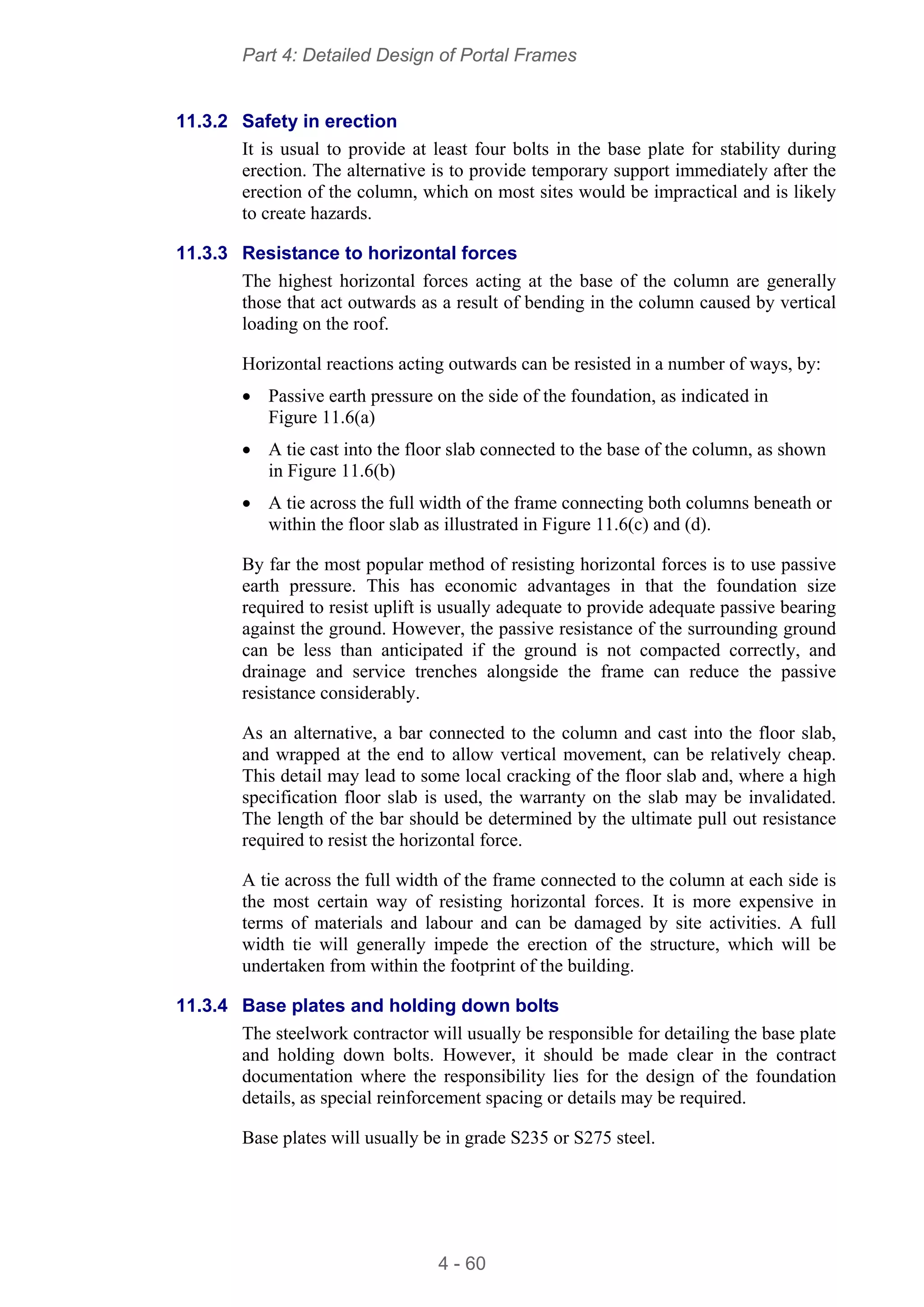 Design of portal frame structures | PDF