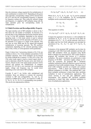Design of power and delay efficient 32 bit x 32 bit multi precision ...