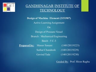 GANDHINAGAR INSTITUTE OF
TECHNOLOGY
 