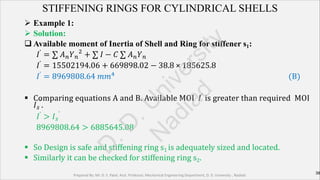 Design of Pressure Vessel Shell Subjected to External Pressure as per ...