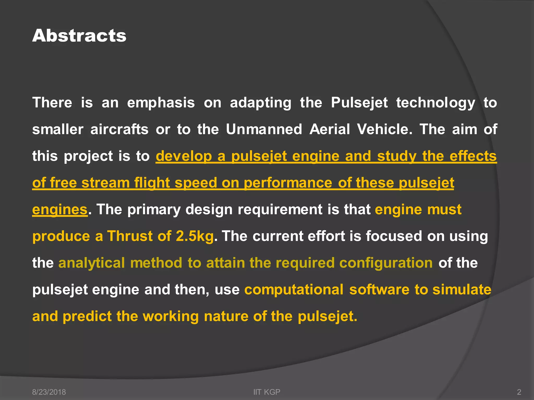 Design of pulse jet engine for UAV -1 | PDF