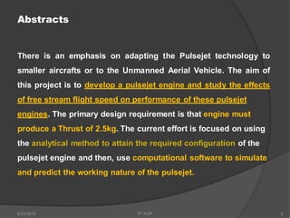 Design of pulse jet engine for UAV -1 | PDF