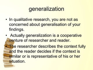Design of qualitative research | PPTX