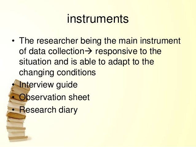 instrumentation in qualitative research sample
