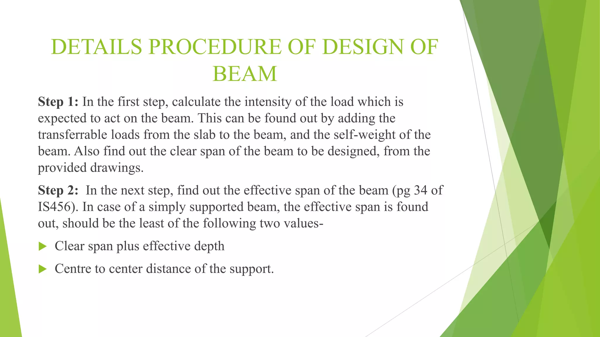 DESIGN OF RC BEAMS | PPTX