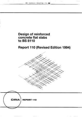 Design of reinforced flat slabs to bs 8110 (ciria 110)