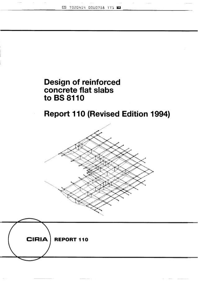 Design of reinforced flat slabs to bs 8110 (ciria 110)