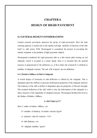 Design of rigit pavement | DOCX