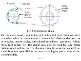 Design of rope, belt and chain by Aliyi Umer | PPTX