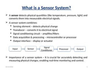 Design of Sensor Systems for MEMS Devices | PPTX