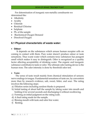 Design of sewage treatment plant 2 | PDF