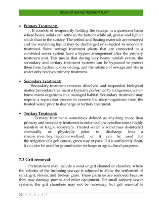 Design of sewage treatment plant 2 | PDF
